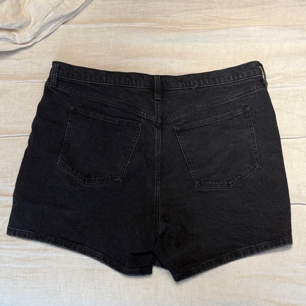 Abercrombie & Fitch Black Jean Shorts - Picture 2 of 4